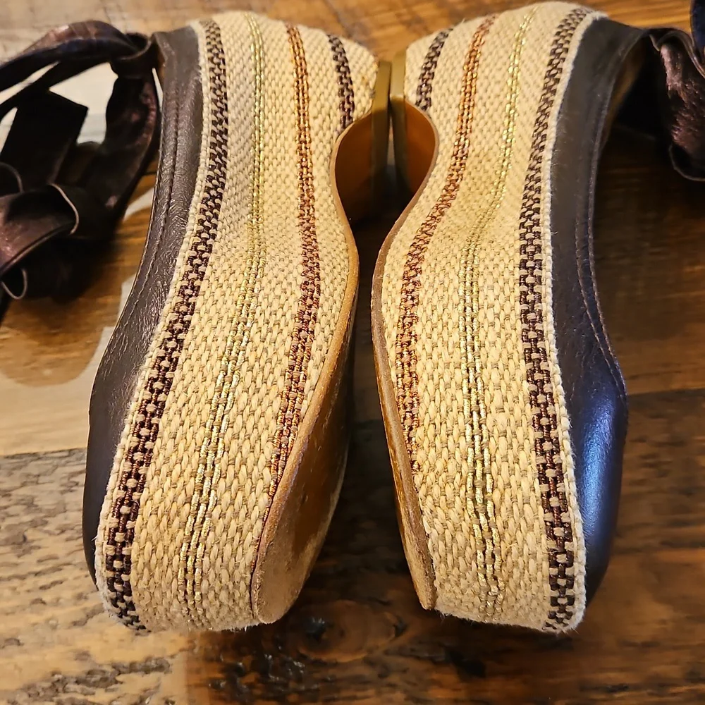 Marc By Marc Jacobs Metallic Brown Espadrilles